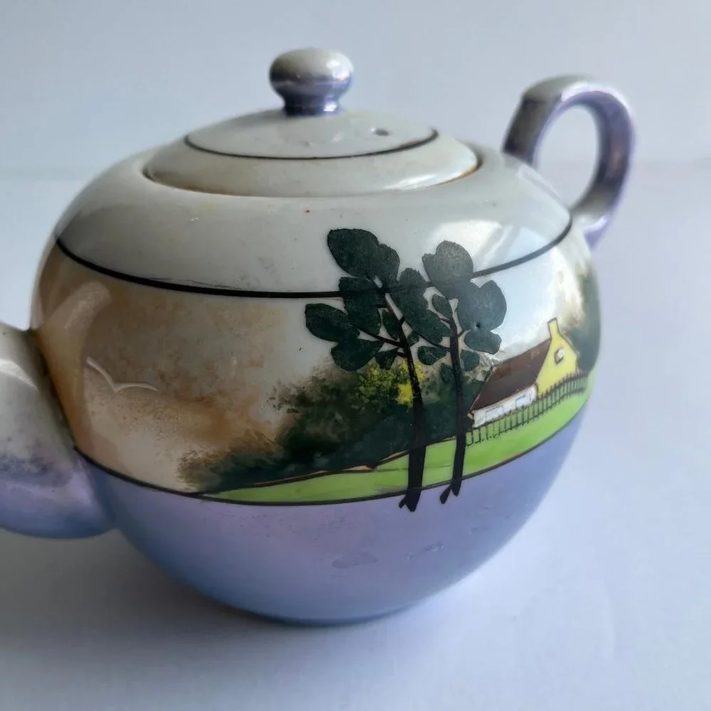 Vintage Bird and Tree Teapot - Retro Decor Gift for Mom